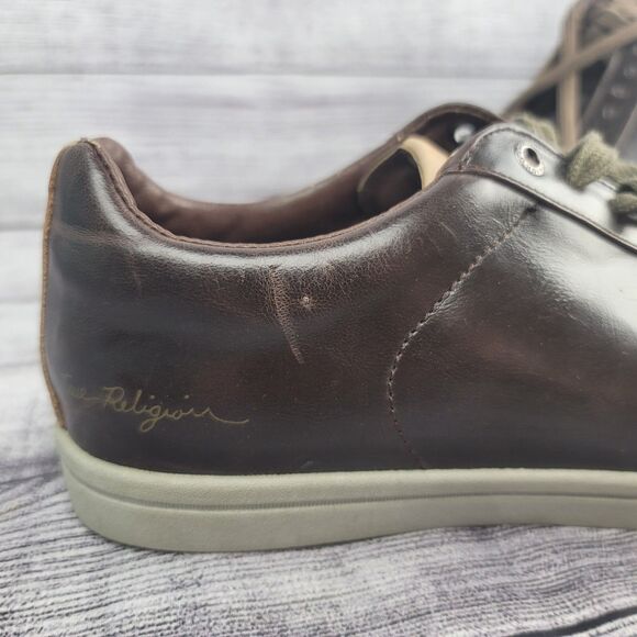 TRUE RELIGION-Men’s 10.5 Brown Leather Athletic Shoes Sneakers main image 6